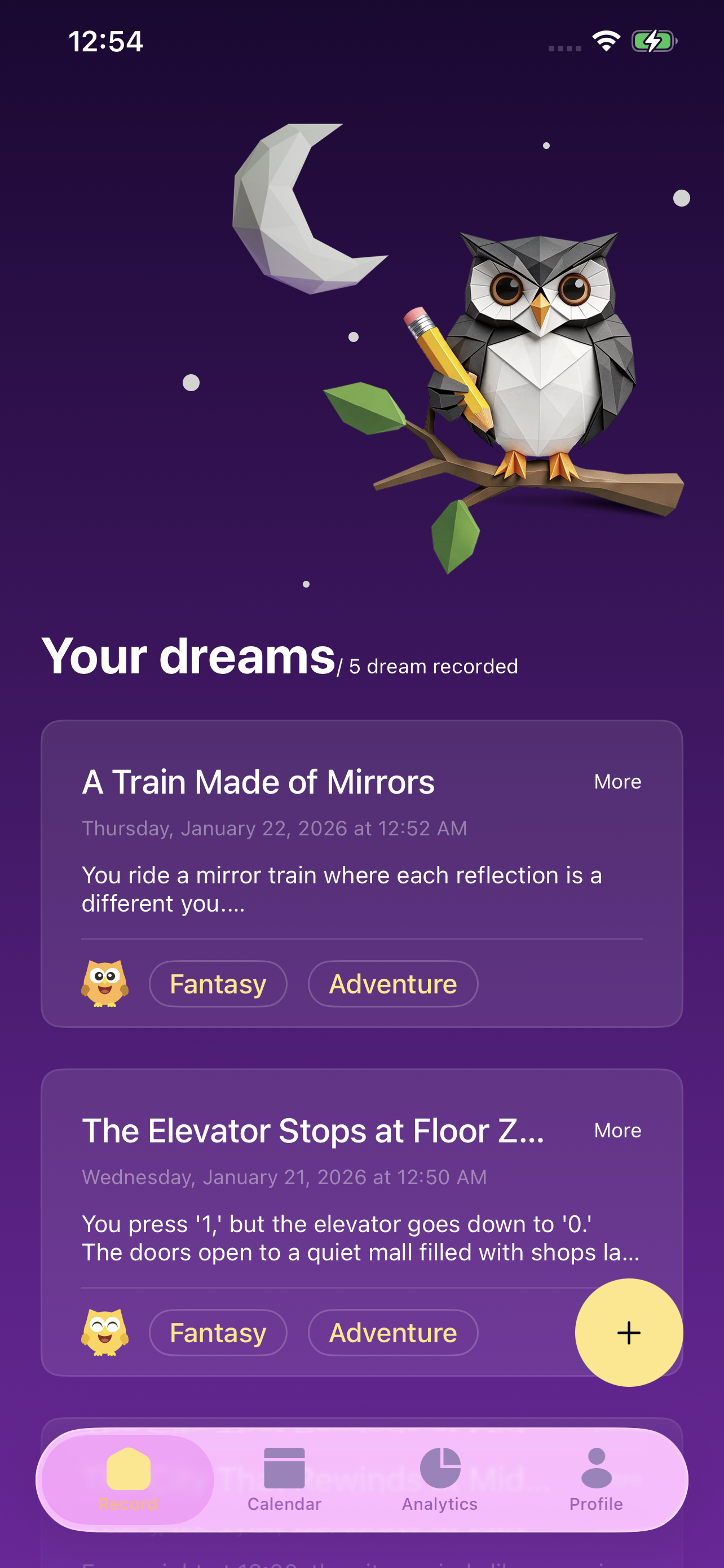 Dream Journal screenshot 1